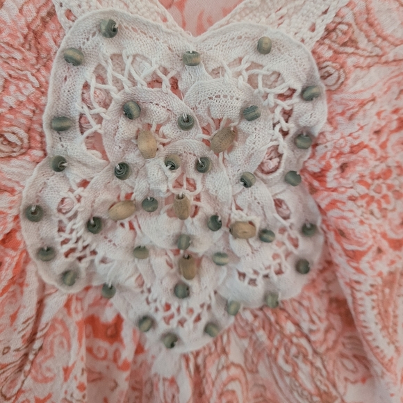 Vintage boho tunic in beautiful colors. - Picture 3 of 5